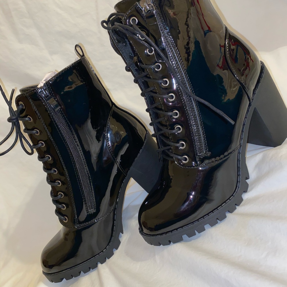 Fall boots chunky heel